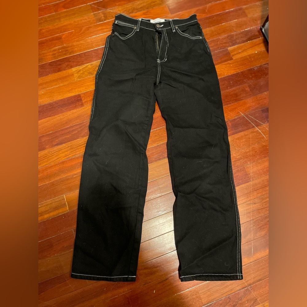 Reformation Dark Cowboy High Rise Straight Leg Jeans - Picture 2 of 7
